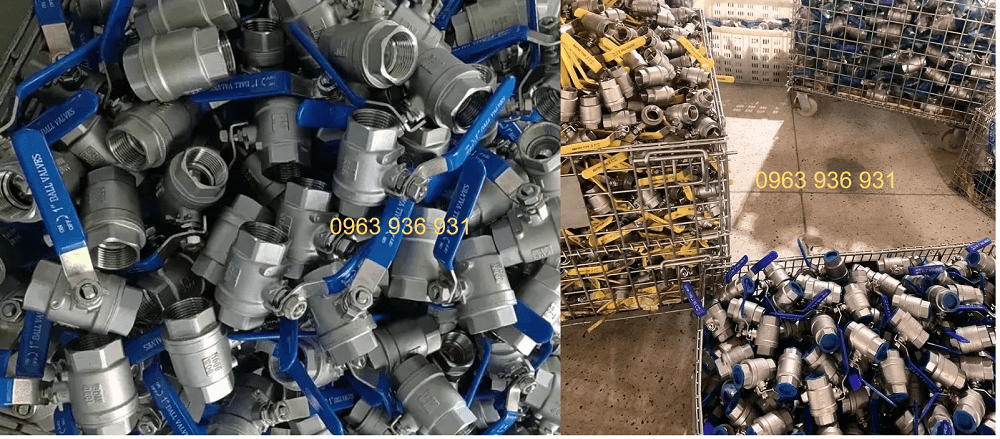 Van bi inox 304 phi 21 3