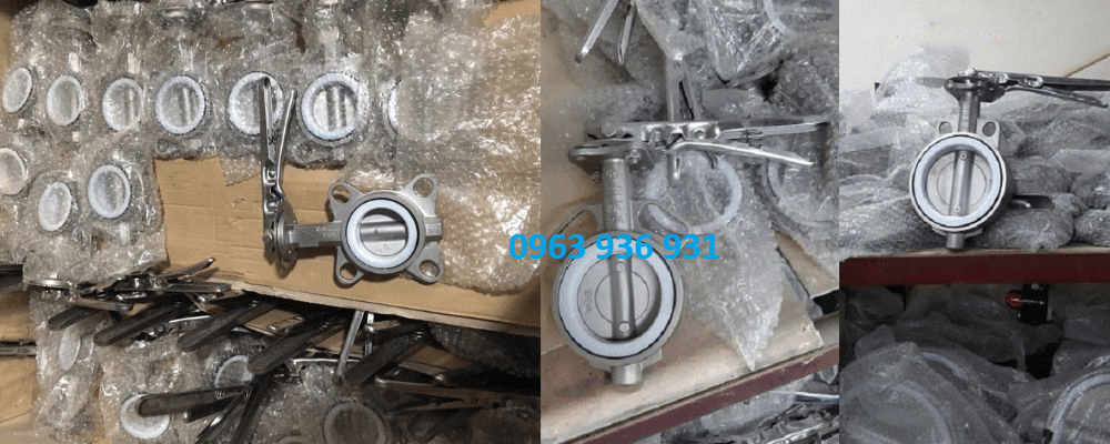 Van bướm inox tay gạt 5