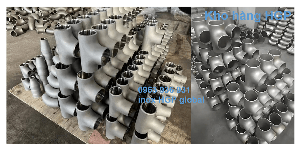tê hàn inox 316 DN150 3