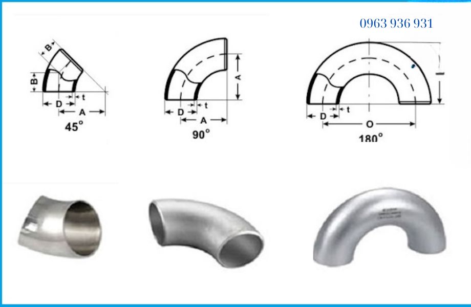 Cút hàn inox SCH80 độ dày tiêu chuẩn