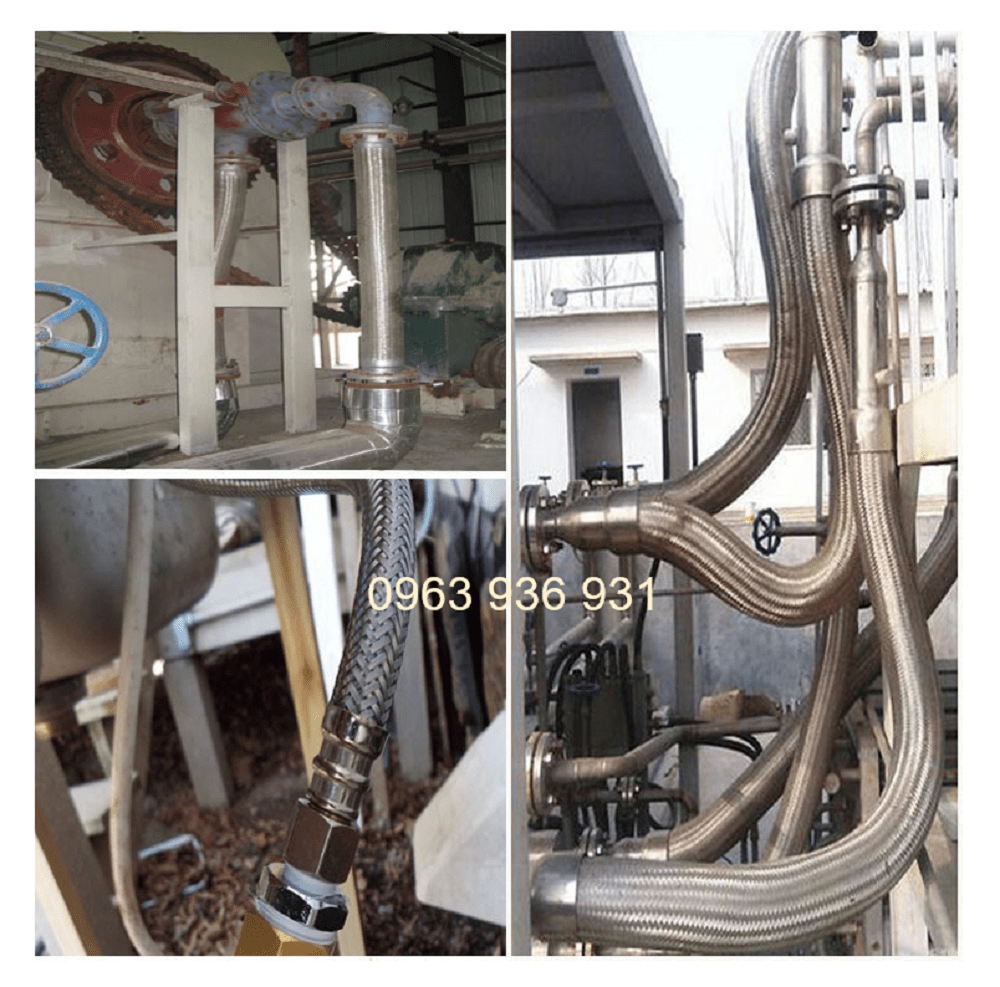 khớp nối mềm inox 2 đầu ren ngoài 4