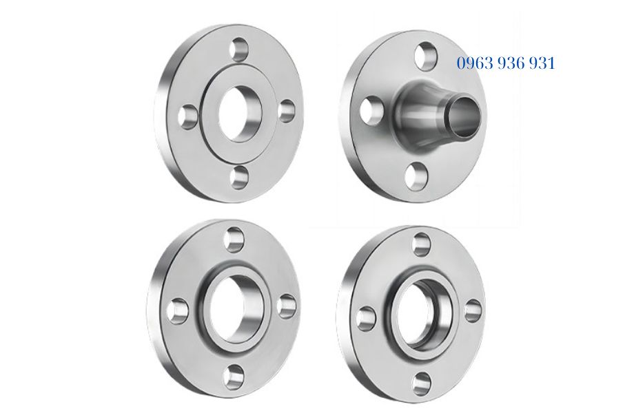 Mặt bích inox 304 DN25 với 2 kiểu bích đặc và bích rỗng