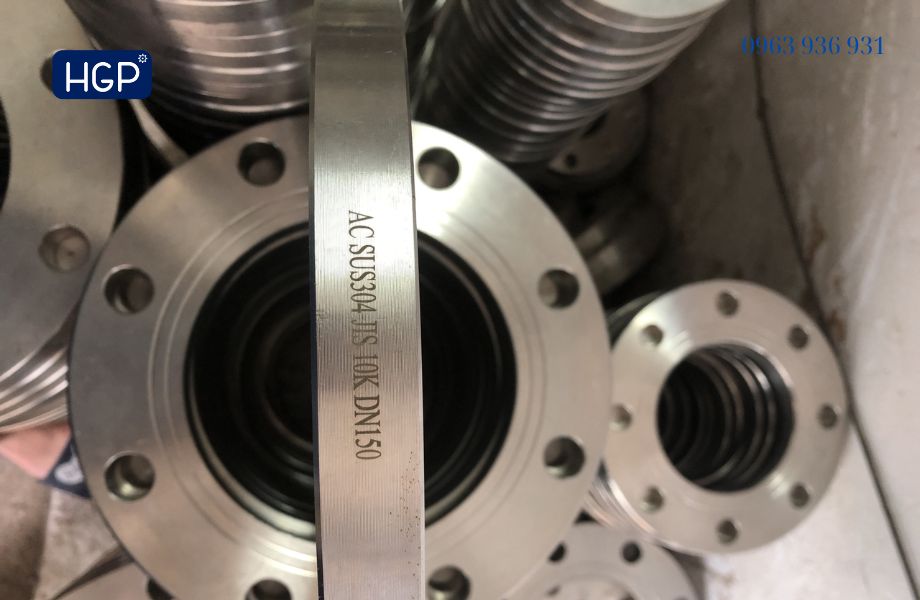 Thông số mặt bích inox JIS10K DN150