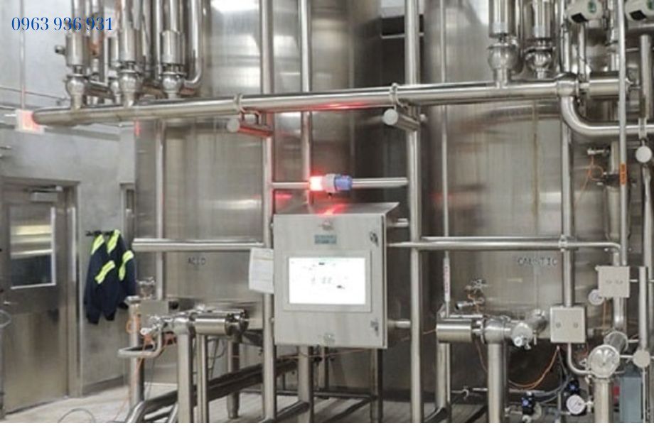 Tê inox 316 lắp đặt trên hệ thống ống vi sinh