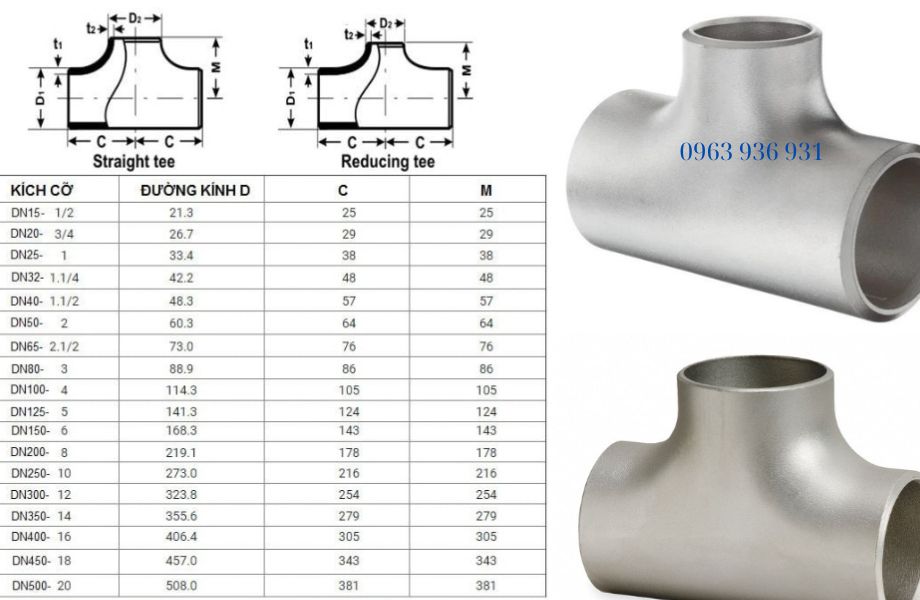 Nhận biết tê hàn inox SCH80 chính hãng