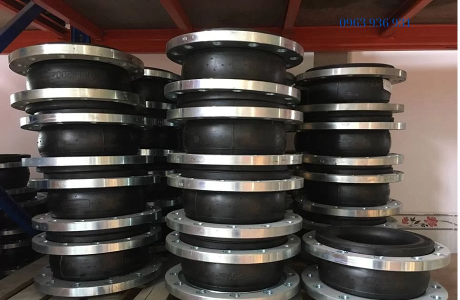 Tổng kho khớp nối mềm cao su mặt bích inox chính hãng