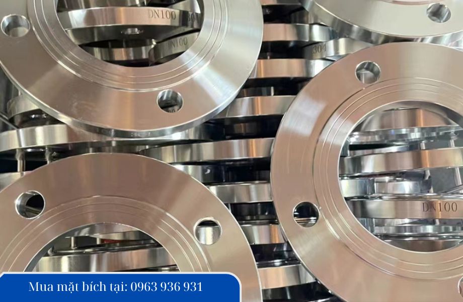 Mặt bích inox 304 Dn100 tương ứng với đường ống phi 114mm