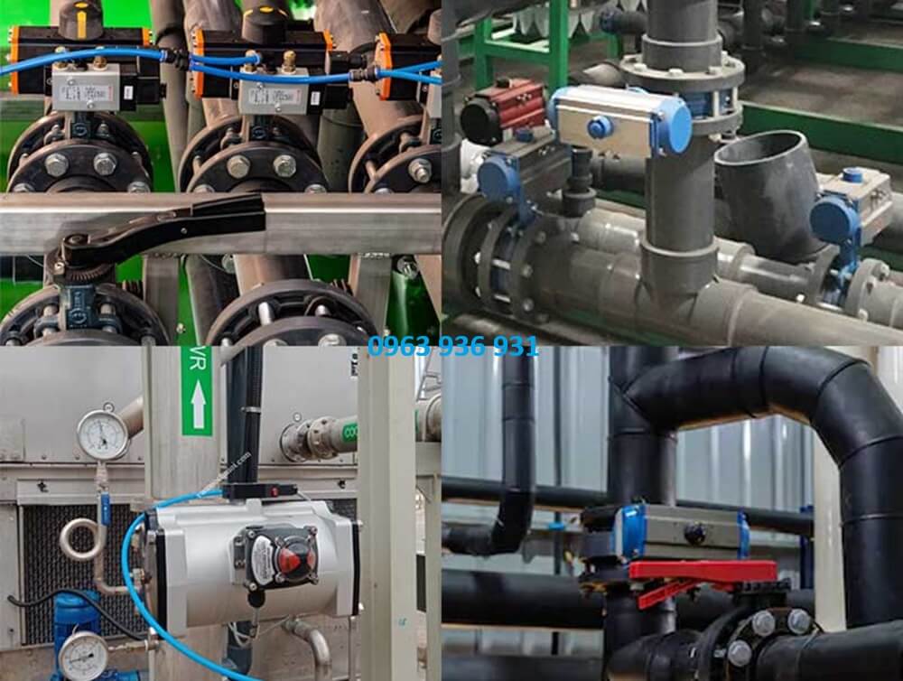 van bướm inox điều khiển khí nén 4