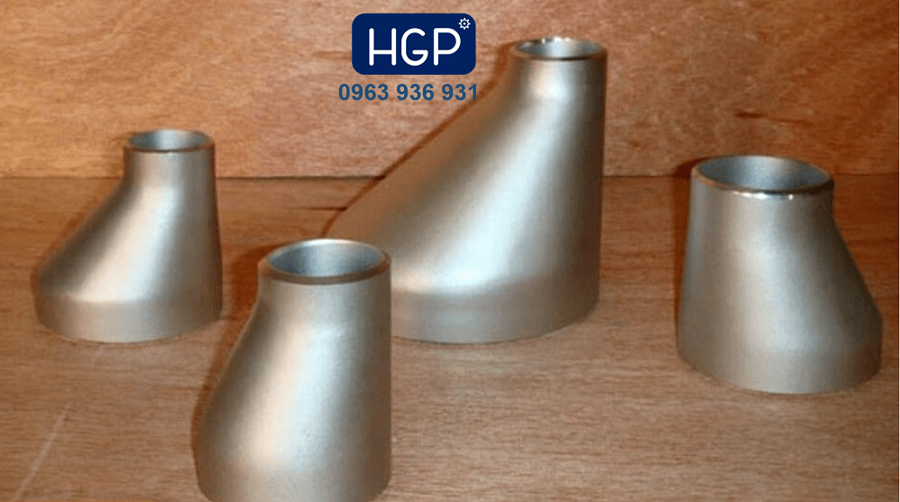 Côn thu lệch tâm inox 3