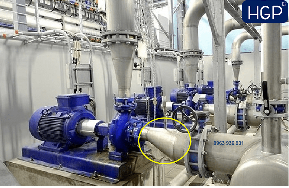 Côn thu lệch tâm inox 5