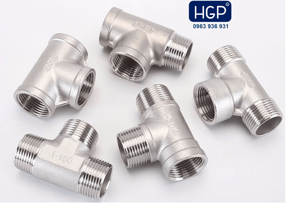 tê inox nối ren 2